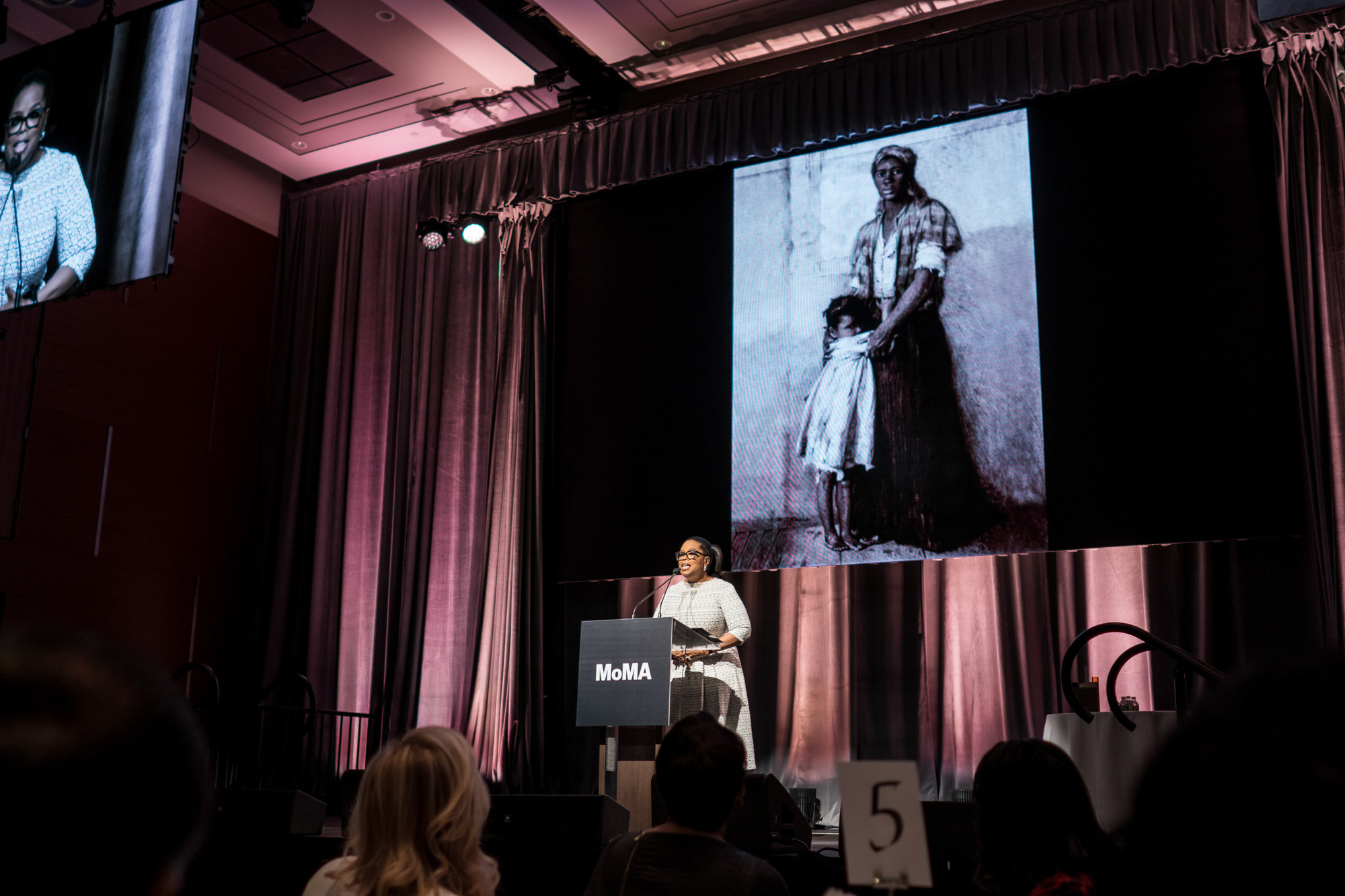 Oprah Winfrey at the 2018 David Rockefeller Award Luncheon. Photo: Austin Donohue